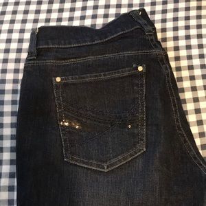 Dark Blue Slim Leg Jeans